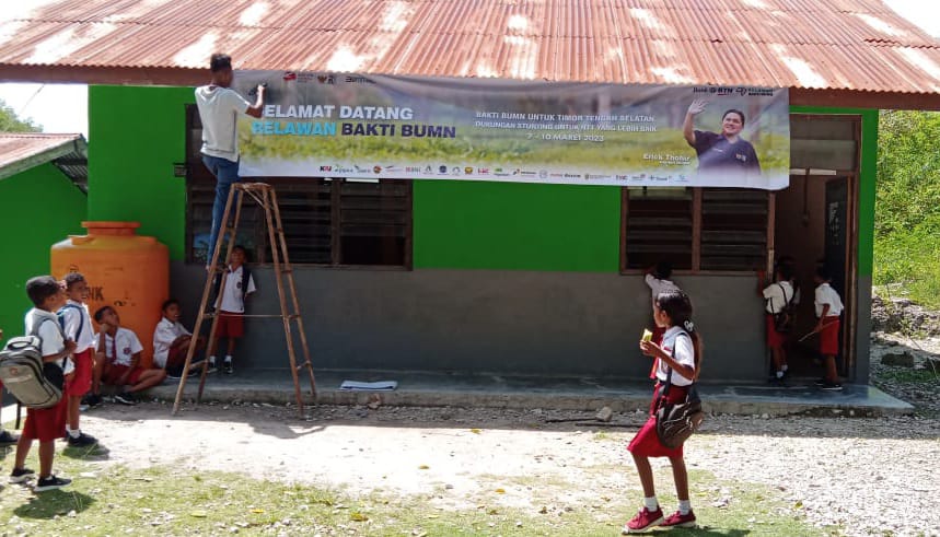 Gandeng Relawan Bakti BUMN, Bank BTN (BBTN) Tekan Stunting Desa Kolbano NTT