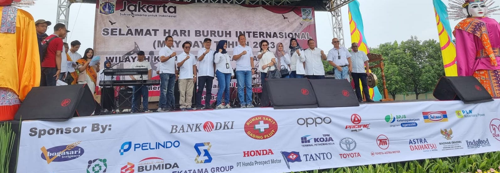 May Day 2023 Jakarta Utara Tertib, BPJS Ketenagakerjaan Pluit Apresiasi LKS Tripartit