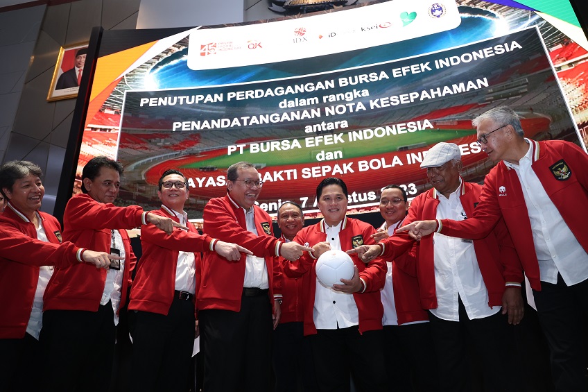 BEI dan Yayasan Bakti Sepak Bola Indonesia Kerjasama Berikan Literasi Pasar Modal
