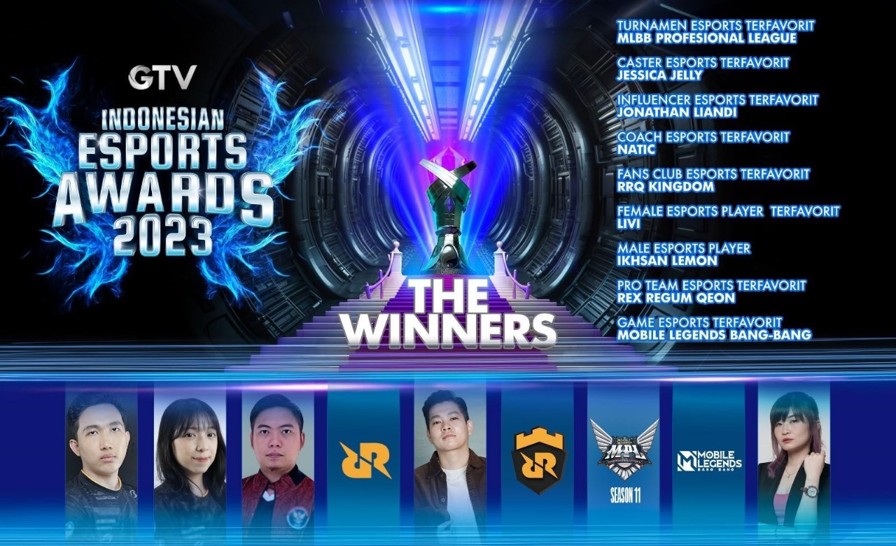 Indonesian Esports Awards 2023, Mobile Legend Sampai Team RRQ jadi Pilihan Terfavorit!