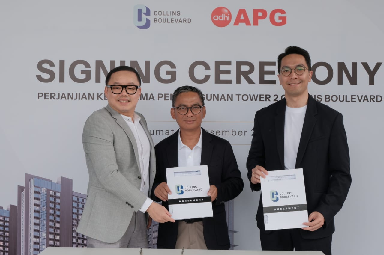 Kontrak dengan Adhi Persada, Triniti Land mulai Upper Structure Tower 2 Collins Boulevard