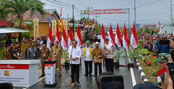 Dari Bangkep Presiden Resmikan 15 Ruas Jalan di Sulteng Senilai Rp330M