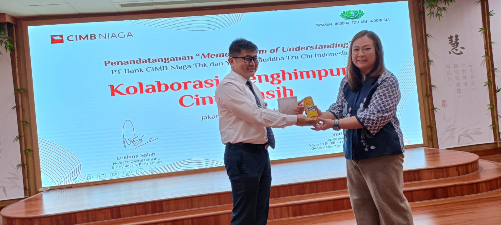 Kolaborasi CIMB Niaga-Yayasan Buddha Tzu Chi Indonesia Permudah Donasi