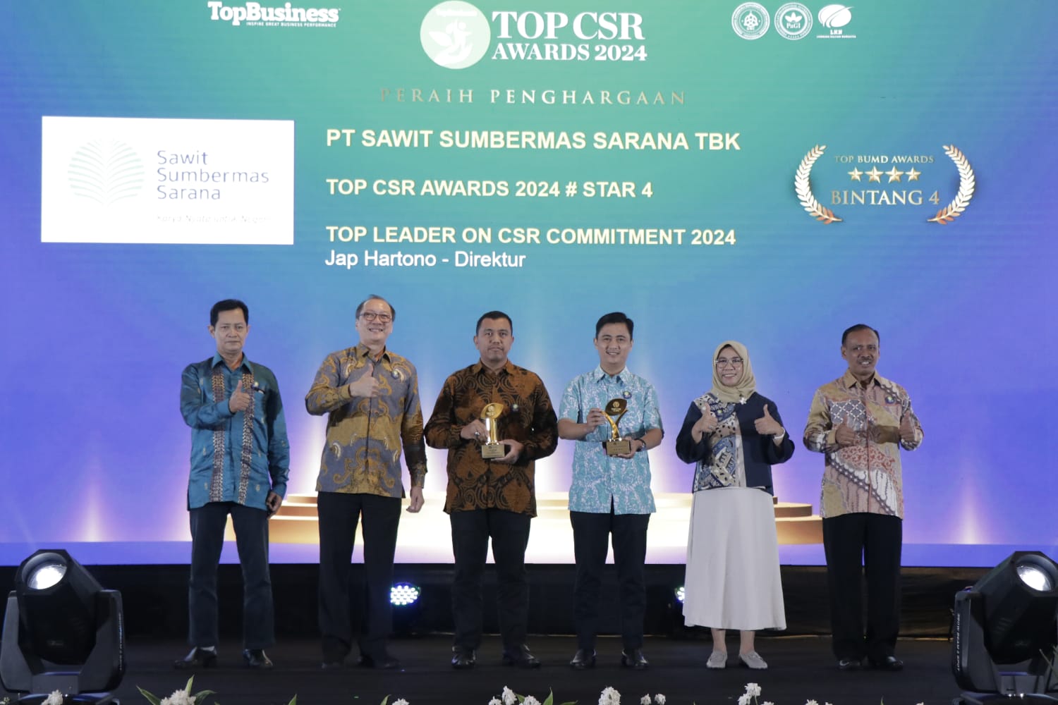 SSMS Raih 2 Penghargaan Bergengsi di Top CSR Award 2024