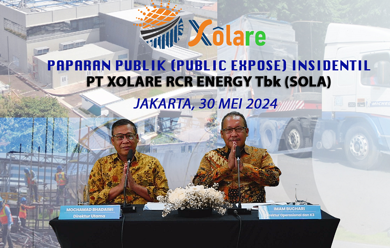 Xolare RCR (SOLA) Targetkan Pendapatan Tumbuh 42 Persen Tahun Ini