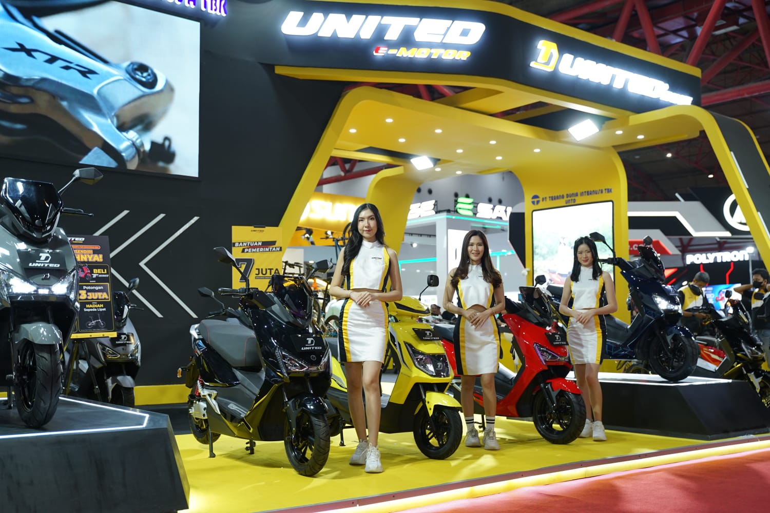 PRJ 2024, Booth United Bike & United E-Motor Diserbu Pengunjung