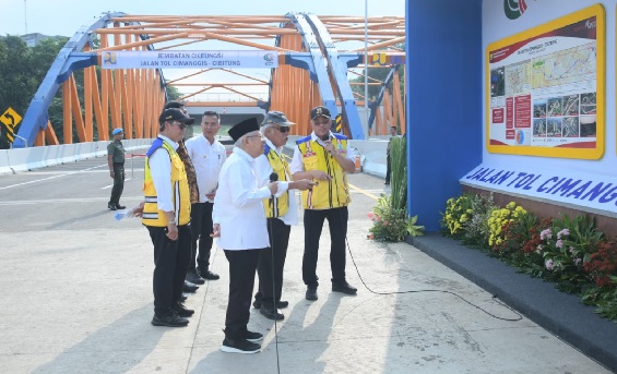 Wapres Resmikan Tol Cimanggis-Cibitung; Pangkas Jarak Bogor-Bekasi