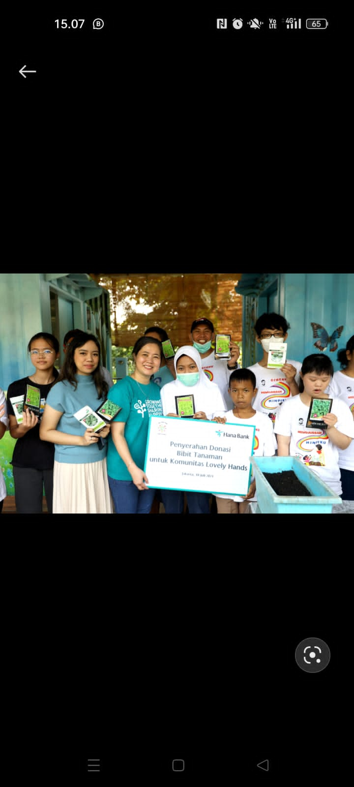 Hana Bank Dukung Pemberdayaan Komunitas Disabilitas Lovely Hands