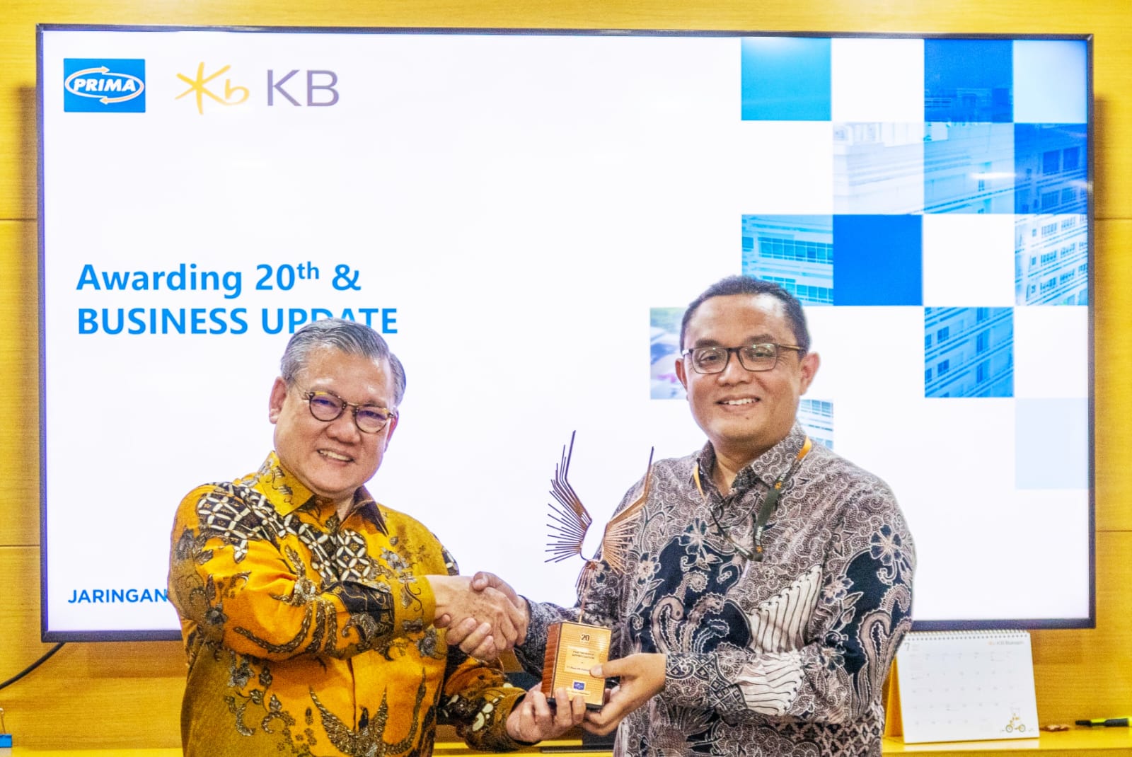 Apresiasi Jaringan PRIMA Untuk KB Bank, Tandai Sinergi 20 Tahun