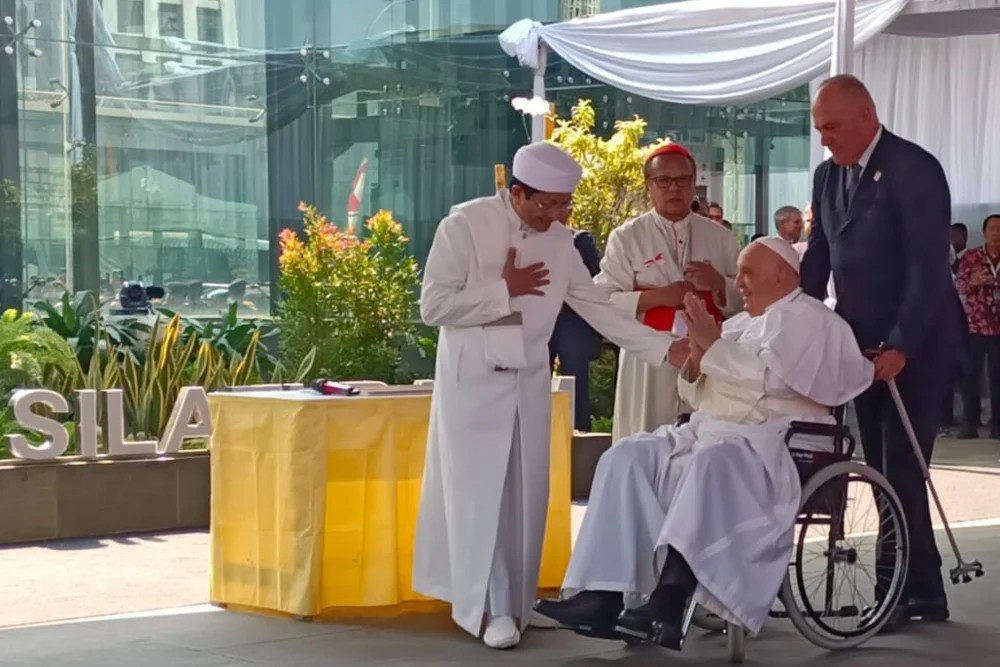 Dari Masjid Istiqlal Jakarta Paus Fransiskus Sampaikan 2 Pesan Penting