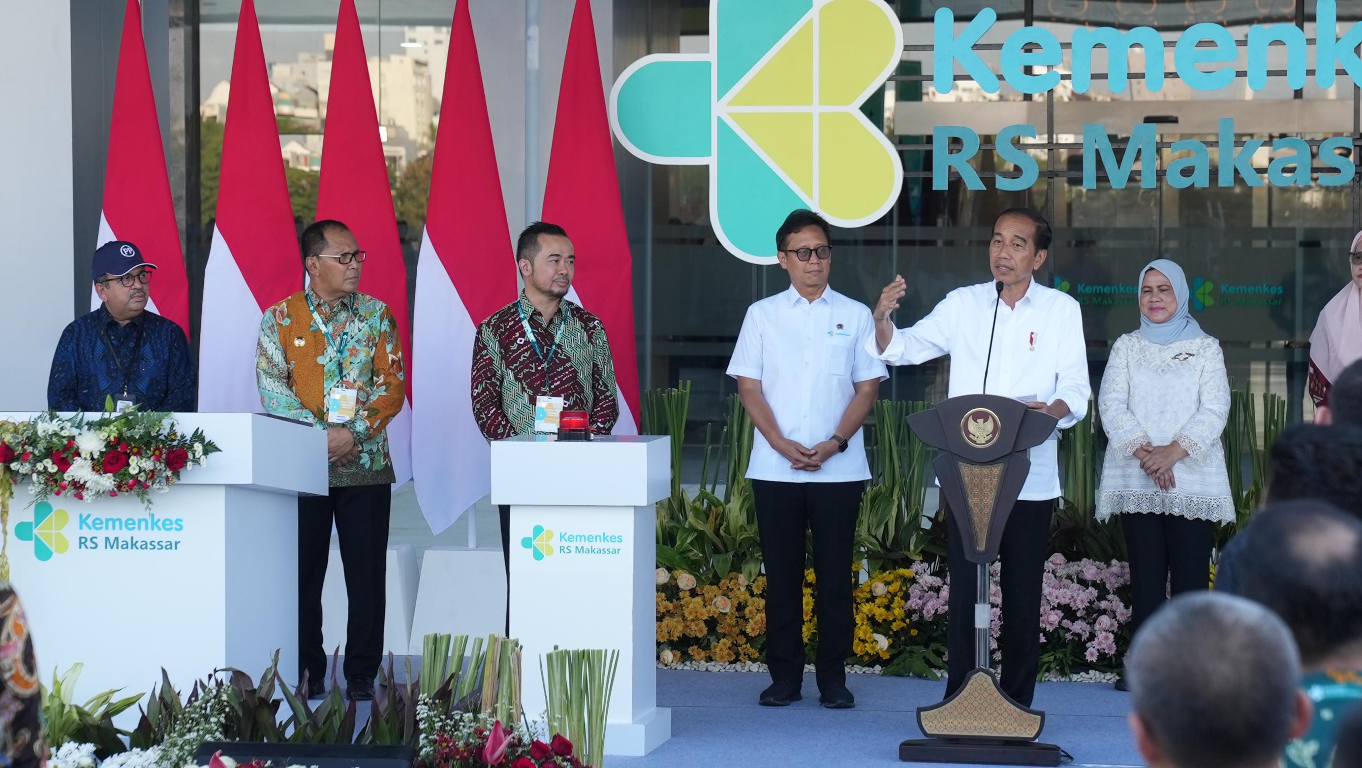 Dibangun PTPP, Jokowi Resmikan RS Terbesar di Indonesia Bagian Timur