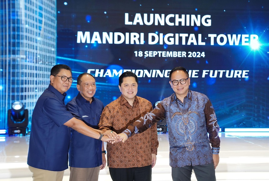 Erick Thohir Resmikan Mandiri Digital Tower, Perisai Cyber Security