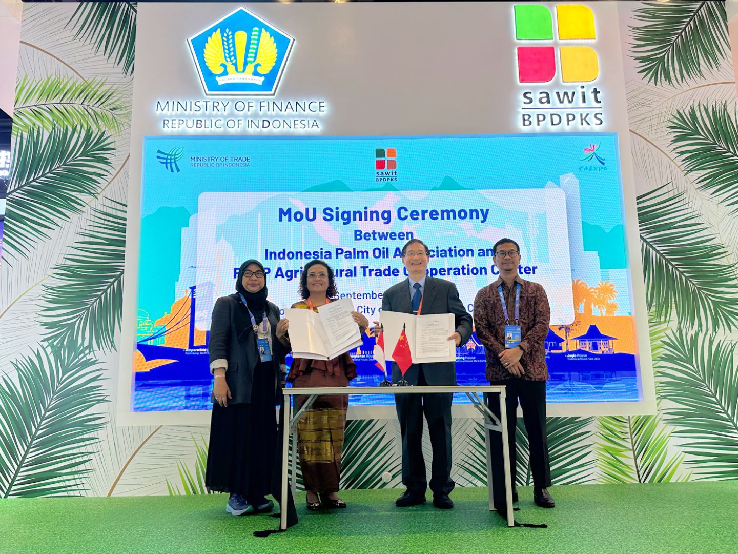 CAEXPO-CABIS 2024, MoU Gapki-RCEP Cultural Trade Cooperation Center