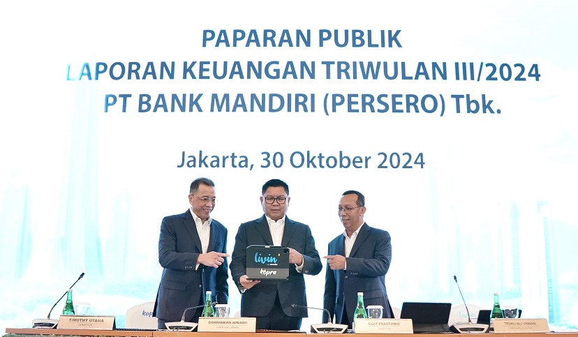 Bank Mandiri (BMRI) Cetak Laba Rp42T, Naik 7,56 Persen di Kuartal III