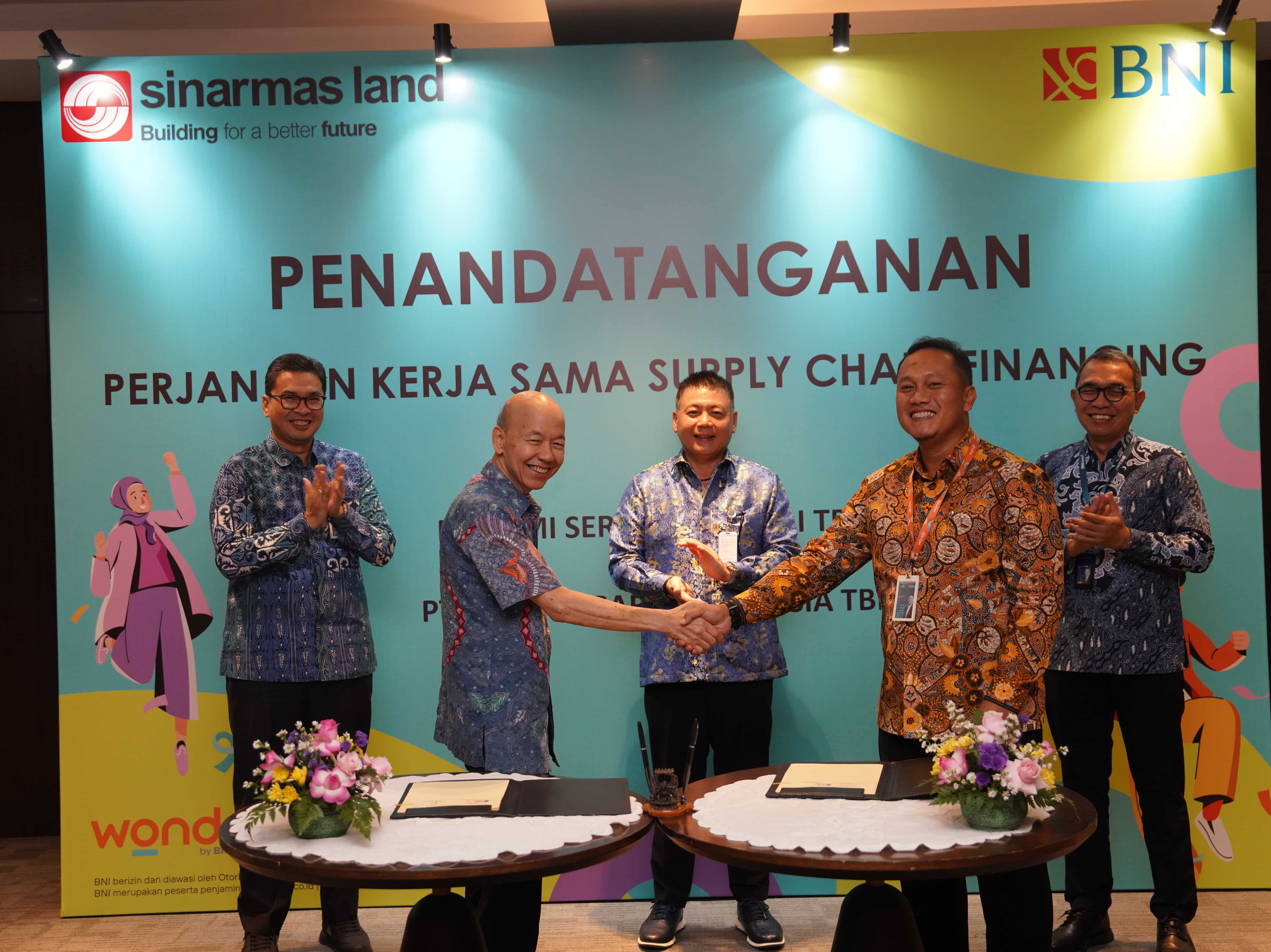 BNI Salurkan Pembiayaan Supply Chain untuk Mitra Bumi Serpong Damai