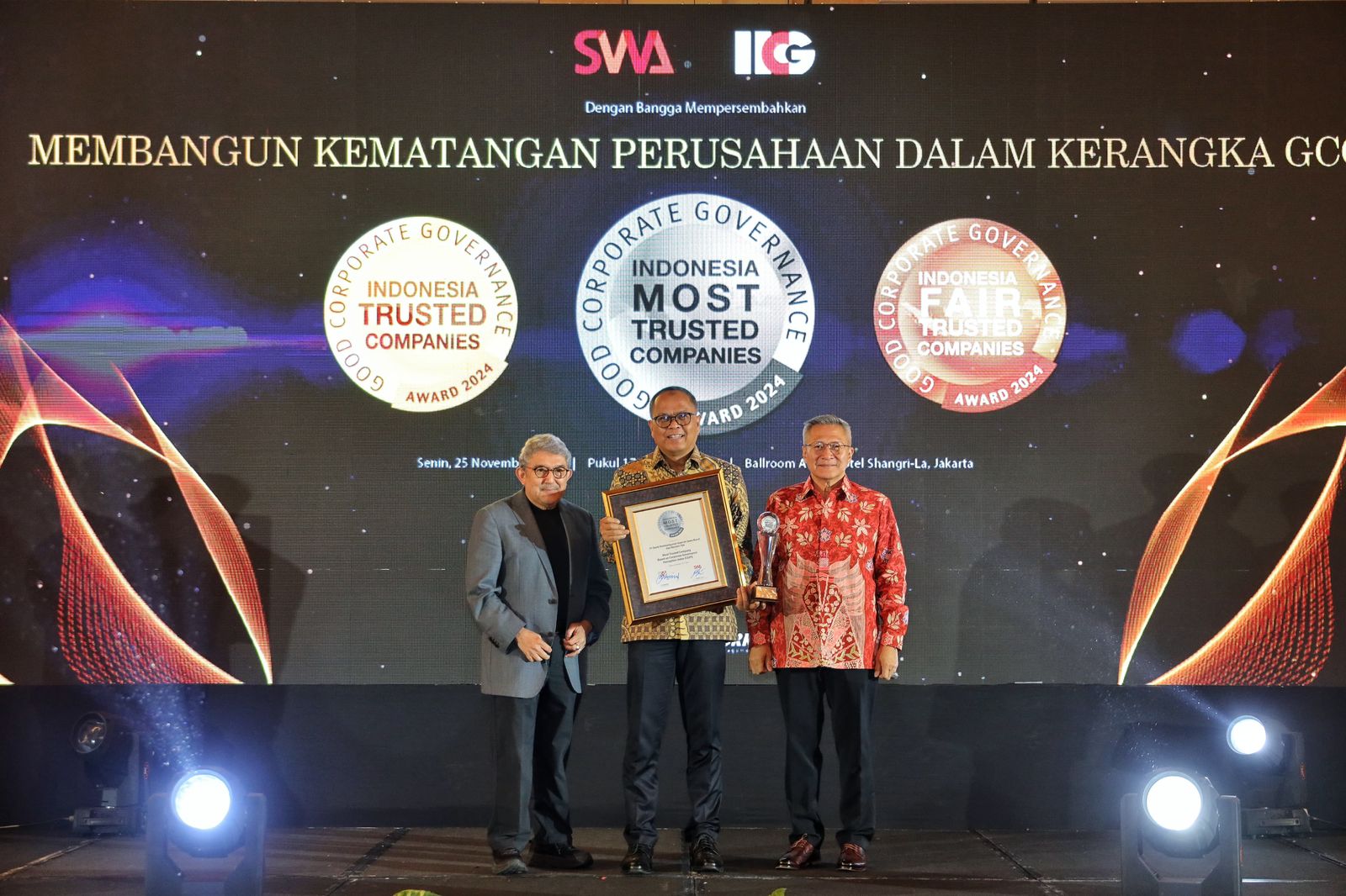 Bank BJB Sabet Penghargaan Most Trusted Banking CGPI 2024