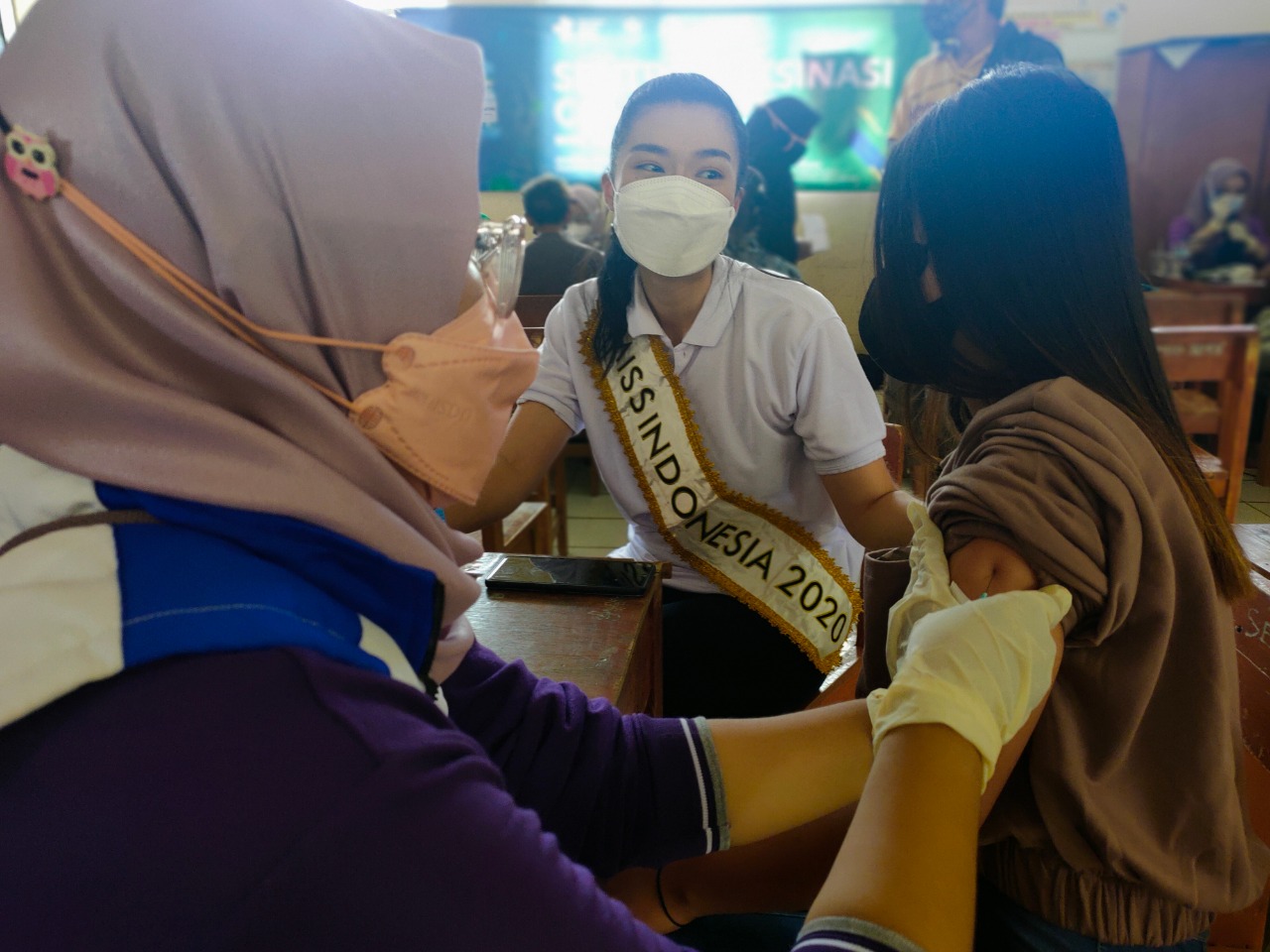 Dihadiri Miss Indonesia, Warga Sambut Antusias Sentra Vaksinasi MNC Peduli di Bogor