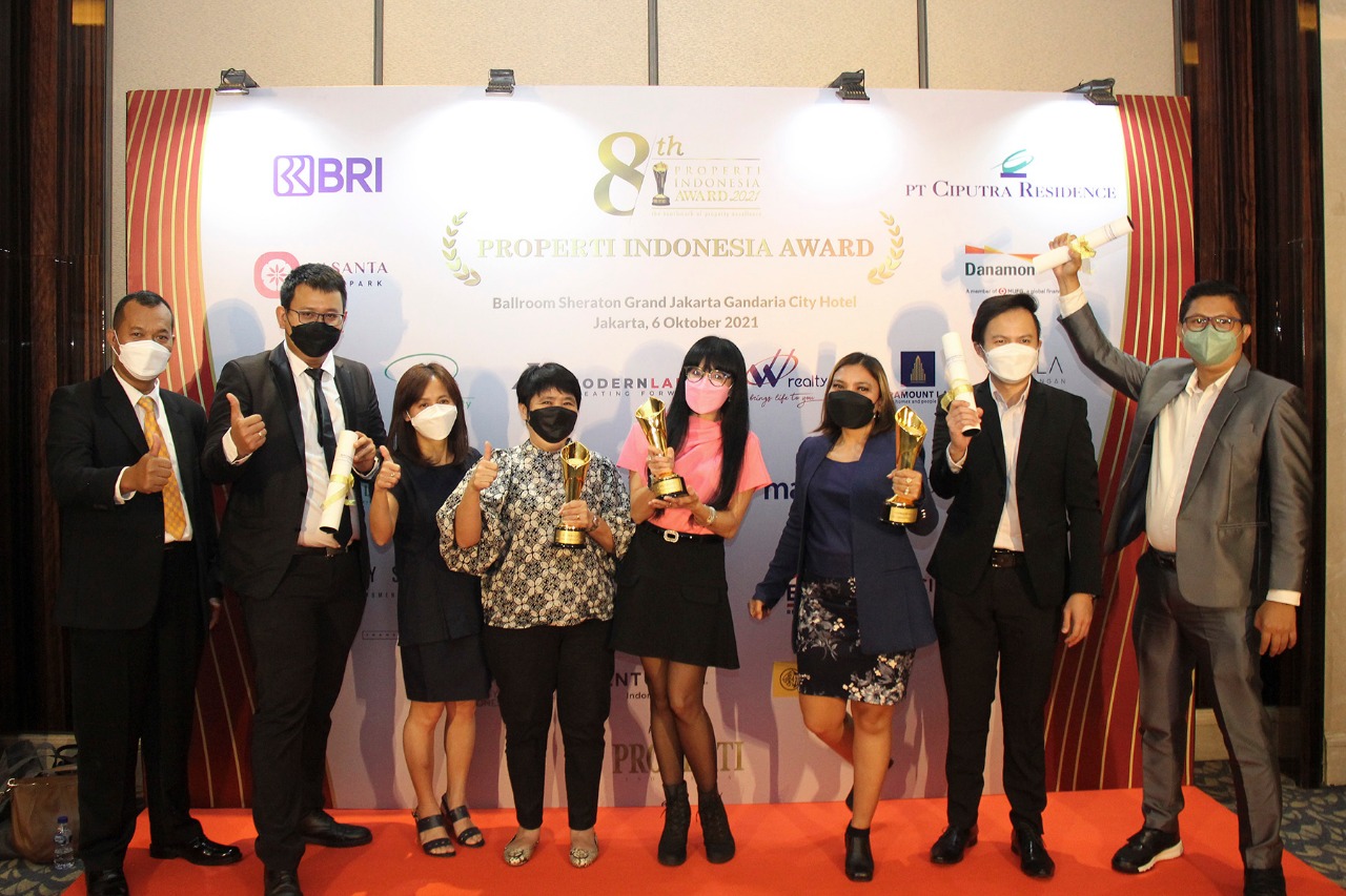 Tiga Proyek Modernland Realty Raih Properti Indonesia Award (PIA) 2021
