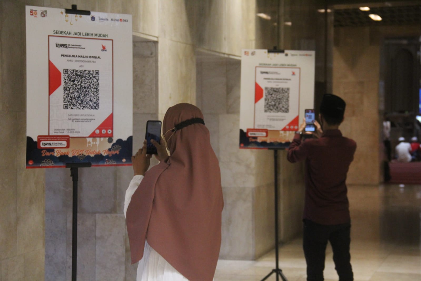 Bank DKI Dukung Sistem Pembayaran Nontunai Melalui QRIS di Berbagai Masjid di Jakarta