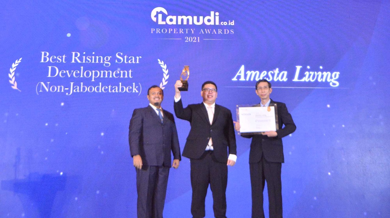 Amesta Living Raih Best Rising Development  Non-Jabodetabek Area Lamudi Property Awards