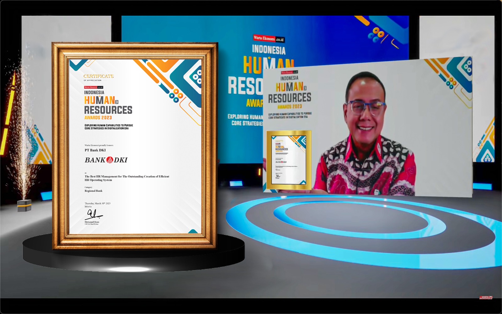 Sukses Transformasi Pengelolaan SDM, Bank DKI Raih Indonesia Human Resources Awards 2023