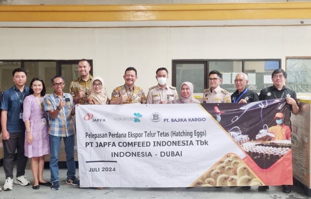 Japfa Comfeed Indonesia (JPFA) Ekspor 230.400 Butir Telur Tetas ke UEA