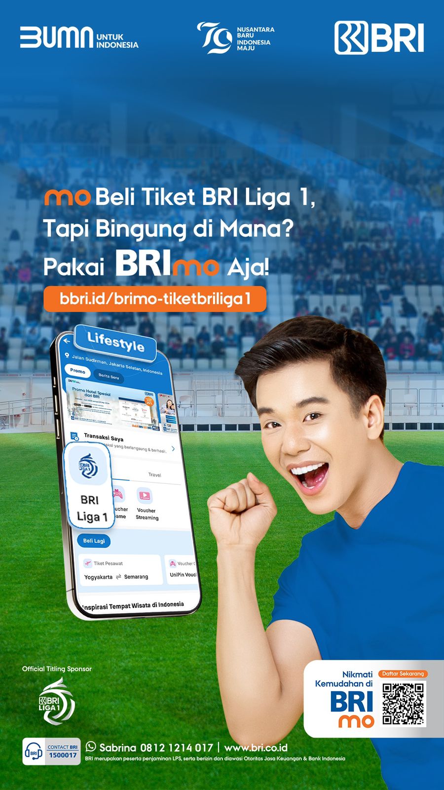 Tiket Pertandingan BRI Liga 1, Bisa Dibeli Melalui Super Apps BRImo 