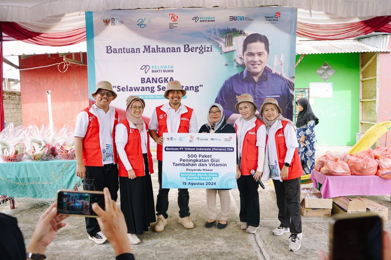 Bersama Relawan Bakti BUMN, Telkom Kembangkan Potensi Desa di Babel